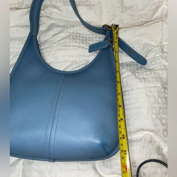 HTF color Like new Coach Ergo Blue Leather Shoulder Bag